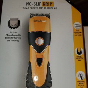 (NEW/NEVER USED) ConairMAN No Slip Grip 2-in-1 Clipper & Trimmer Kit